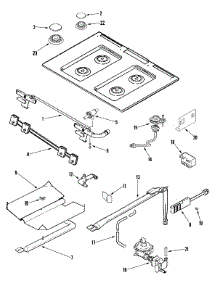 04 - Gas Controls parts for Maytag Range PGS3759BDB from AppliancePartsPros.com