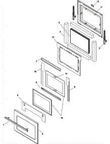 03 - Door parts for Jade Range RJRD3612A from AppliancePartsPros.com