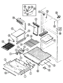 03 - Freezer Compartment parts for Maytag Refrigerator RTD1900DAM from AppliancePartsPros.com