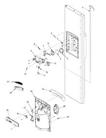 17 - Fz Door And Facade parts for Amana Refrigerator ASD2628HEB from AppliancePartsPros.com