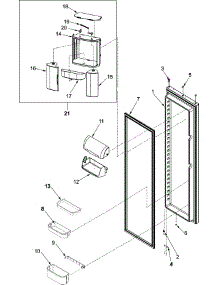 31 - Refrigerator Door parts for Amana Refrigerator ASD2628HEB from AppliancePartsPros.com