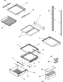 08 - Deli And Ref Shelf Series 50+ parts for Amana Refrigerator ASD2628HES from AppliancePartsPros.com