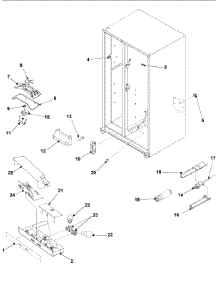 12 - Evap Fan Assy And Controls Series 50+ parts for Amana Refrigerator ASD2628HES from AppliancePartsPros.com