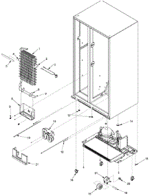 11 - Evaporator Assy And Rollers parts for Amana Refrigerator ASD262RHRQ from AppliancePartsPros.com