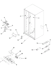 10 - Evap Fan Assy And Lights Series 50+ parts for Amana Refrigerator ASD262RHRS from AppliancePartsPros.com