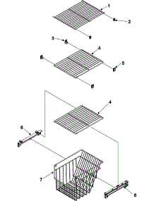 17 - Fz Shelf parts for Amana Refrigerator ASD262RHRW from AppliancePartsPros.com
