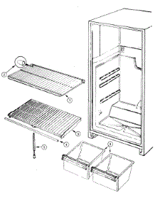 06 - Shelves & Accessories parts for Admiral Refrigerator AT15M4A / DA03C from AppliancePartsPros.com