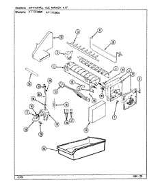 05 - Optional Ice Maker Kit parts for Admiral Refrigerator AT17EM6A / DA32A from AppliancePartsPros.com