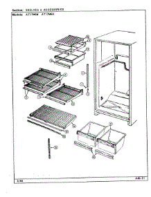 04 - Shelves & Accessories parts for Admiral Refrigerator AT17M6W / DA26C from AppliancePartsPros.com