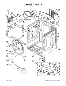 02 - Cabinet Parts parts for Maytag Dryer MDE22PDAGW0 from AppliancePartsPros.com