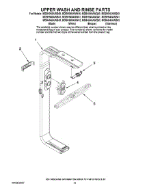10 - Upper Wash And Rinse Parts parts for Maytag Dishwasher MDBH945AWB40 from AppliancePartsPros.com