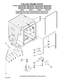 07 - Tub And Frame Parts parts for Maytag Dishwasher MDBH945AWW40 from AppliancePartsPros.com