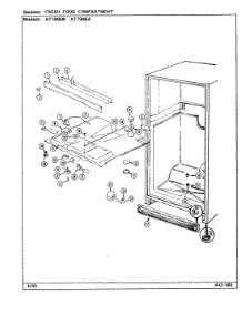 03 - Fresh Food Compartment parts for Admiral Refrigerator AT19M6A / DE52A from AppliancePartsPros.com