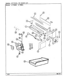 05 - Optional Ice Maker Kit parts for Admiral Refrigerator AT19M6A / DE52A from AppliancePartsPros.com