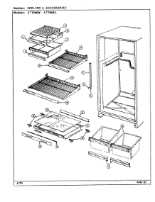 06 - Shelves & Accessories parts for Admiral Refrigerator AT19M6A / DE52A from AppliancePartsPros.com
