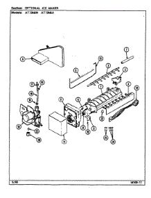 05 - Optional Ice Maker parts for Admiral Refrigerator AT19M6W / DA51B from AppliancePartsPros.com