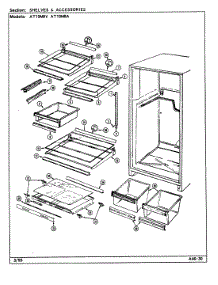 03 - Shelves & Accessories parts for Admiral Refrigerator AT19M8V from AppliancePartsPros.com