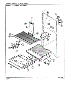 02 - Freezer Compartment parts for Admiral Refrigerator AT21EM9FV / DA79A from AppliancePartsPros.com