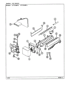 04 - Ice Maker parts for Admiral Refrigerator AT21EM9FV / DA79A from AppliancePartsPros.com