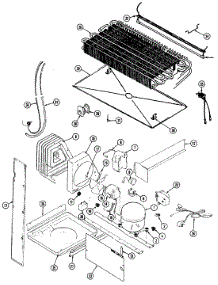 05 - Unit Compartment & System parts for Admiral Refrigerator AT21M8FV from AppliancePartsPros.com