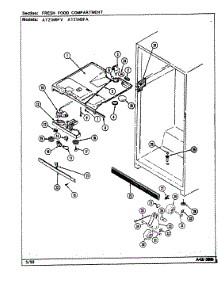 04 - Fresh Food Compartment parts for Admiral Refrigerator AT21M9FA / DD64A from AppliancePartsPros.com