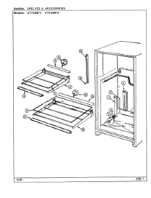 07 - Shelves & Accessories parts for Admiral Refrigerator AT21M9FA / DD64A from AppliancePartsPros.com