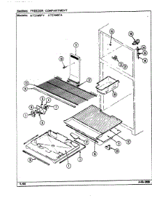 02 - Freezer Compartment parts for Admiral Refrigerator AT21M9FV / DD63A from AppliancePartsPros.com
