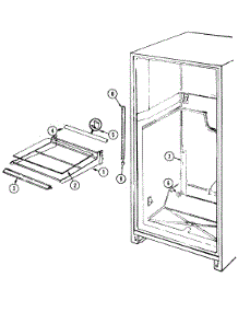 07 - Shelves & Accessories parts for Admiral Refrigerator AT23M9A / DD99A from AppliancePartsPros.com