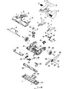 03 - Foot Assembly parts for Hoover Vacuum U8351900 from AppliancePartsPros.com