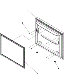 05 - Freezer Door parts for Amana Refrigerator AFF2534FEB from AppliancePartsPros.com