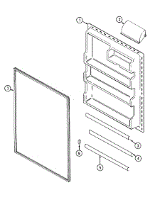 06 - Fresh Food Inner Door parts for Admiral Refrigerator ATB1511ARW from AppliancePartsPros.com