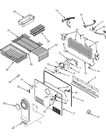 03 - Freezer Compartment parts for Amana Refrigerator ATB1838AEB from AppliancePartsPros.com
