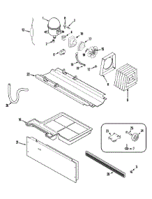 04 - Compressor (Rev 16) parts for Amana Refrigerator ATB1935HRQ from AppliancePartsPros.com