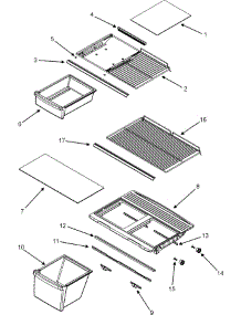 07 - Shelves & Accessories parts for Amana Refrigerator ATB2130ARW from AppliancePartsPros.com