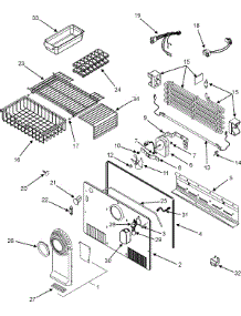 03 - Freezer Compartment parts for Amana Refrigerator ATB2138AEQ from AppliancePartsPros.com