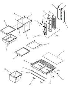 07 - Shelves & Accessories parts for Amana Refrigerator ATF1836ARQ from AppliancePartsPros.com