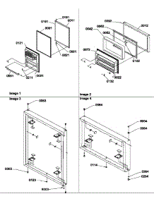 02 - Door Assemblies parts for Amana Refrigerator ATS518SW / P1183713W W from AppliancePartsPros.com