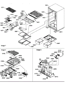 06 - Interior Cabinet And Drain Block Assy parts for Amana Refrigerator ATS518SW / P1183713W W from AppliancePartsPros.com