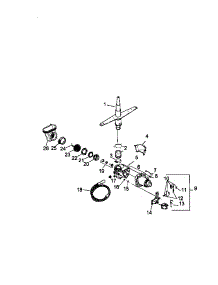 03 - Motor & Pump Assy parts for Amana Dishwasher AUD5000DWW / P1307512W from AppliancePartsPros.com