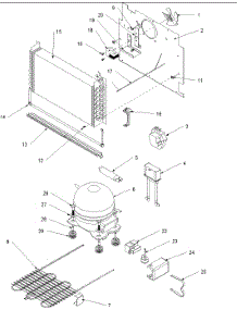 03 - Machine Compartment And System parts for Amana Freezer AUF170KW / P1317706W W from AppliancePartsPros.com