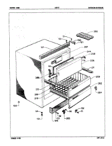 02 - Interior / Exterior parts for Admiral Freezer AUF45 from AppliancePartsPros.com