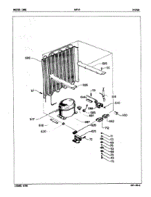 03 - Unit Compartment & System parts for Admiral Freezer AUF45 from AppliancePartsPros.com