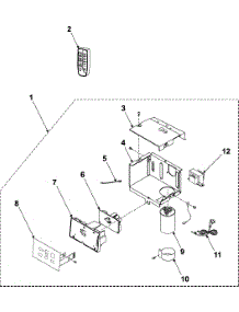 02 - Control Assembly parts for Samsung Room Air Conditioner AW0501B from AppliancePartsPros.com