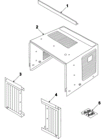 03 - Outer Case Assembly parts for Samsung Room Air Conditioner AW0503B from AppliancePartsPros.com