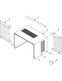 03 - Outer Case Assembly parts for Samsung Room Air Conditioner AW0510 from AppliancePartsPros.com