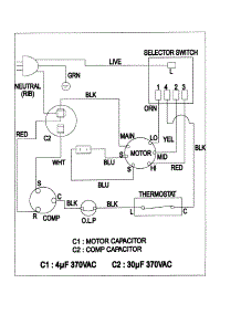 05 - Wiring Information (Aw0510c) parts for Samsung Room Air Conditioner AW0510C from AppliancePartsPros.com