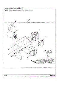02 - Control Assembly parts for Samsung Room Air Conditioner AW0510D/XAA from AppliancePartsPros.com