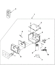 02 - Control Assembly parts for Samsung Room Air Conditioner AW0601B from AppliancePartsPros.com