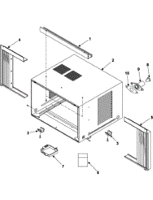 03 - Outer Case Assembly parts for Samsung Room Air Conditioner AW0750 from AppliancePartsPros.com