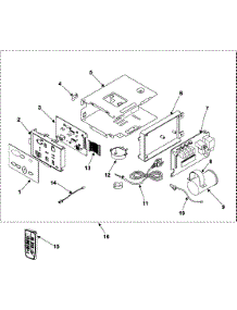02 - Control Assembly parts for Samsung Room Air Conditioner AW0790/XAA from AppliancePartsPros.com